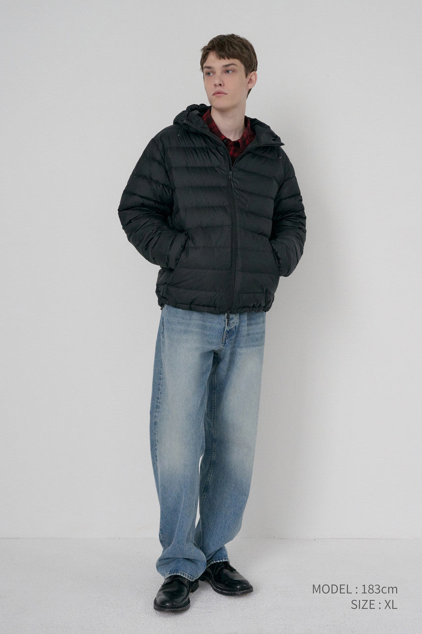 Dunst Unisex Light Goose Down Jacket Black