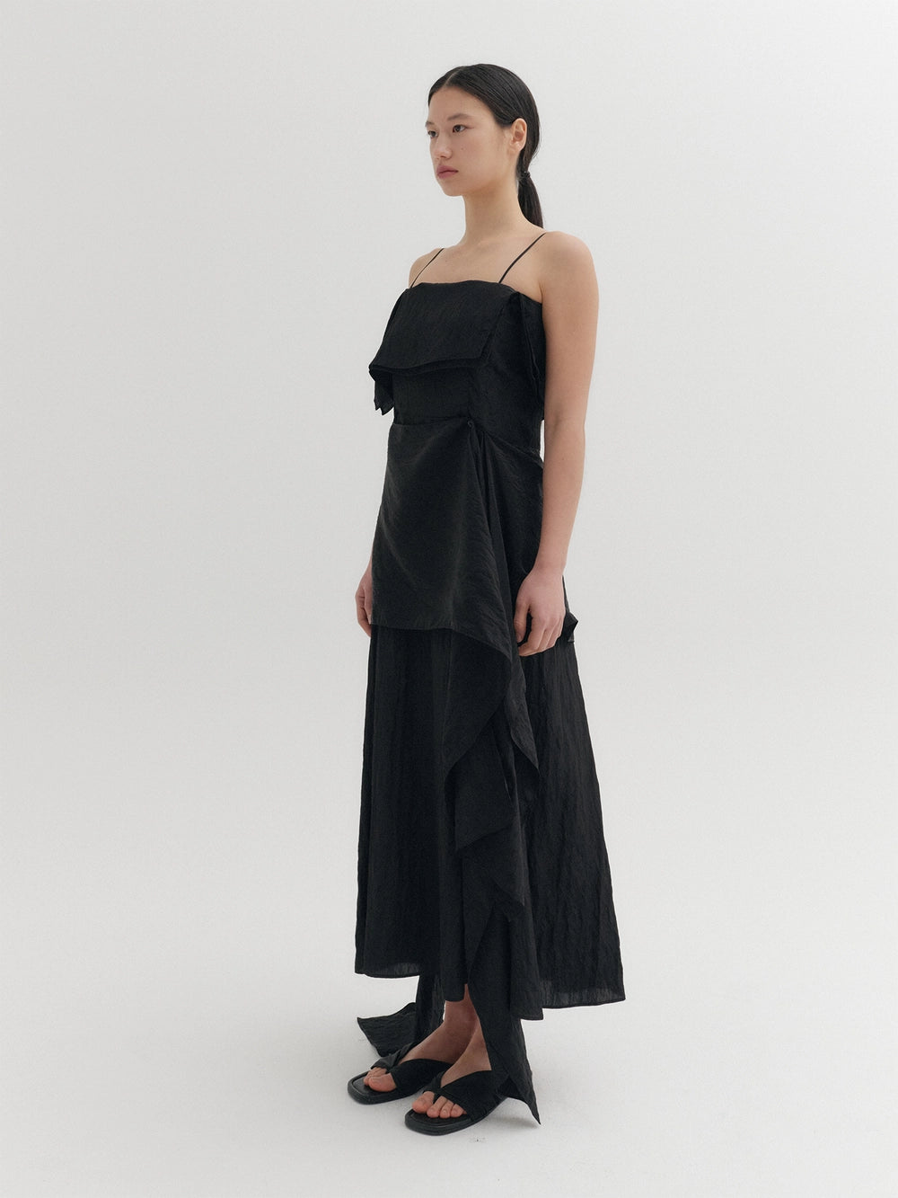 EENK Layered Maxi Dress - Black
