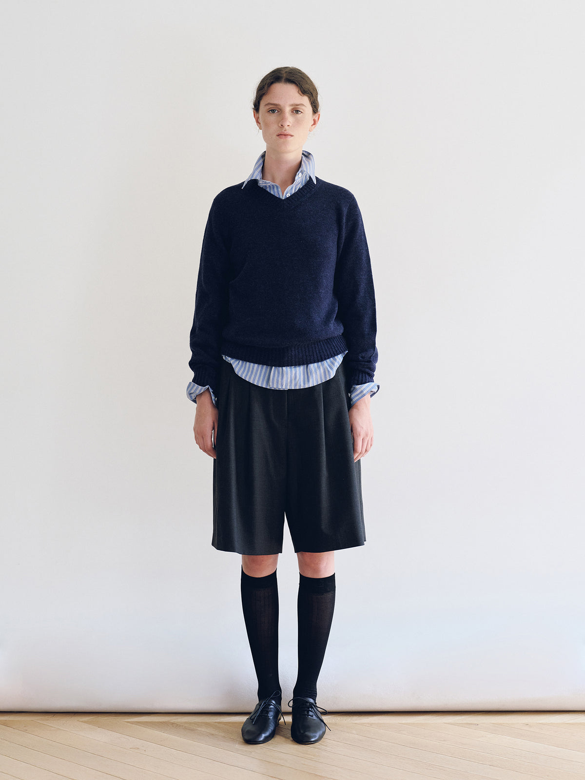Nothing Written Serene Tailored Shorts (Charcoal)
