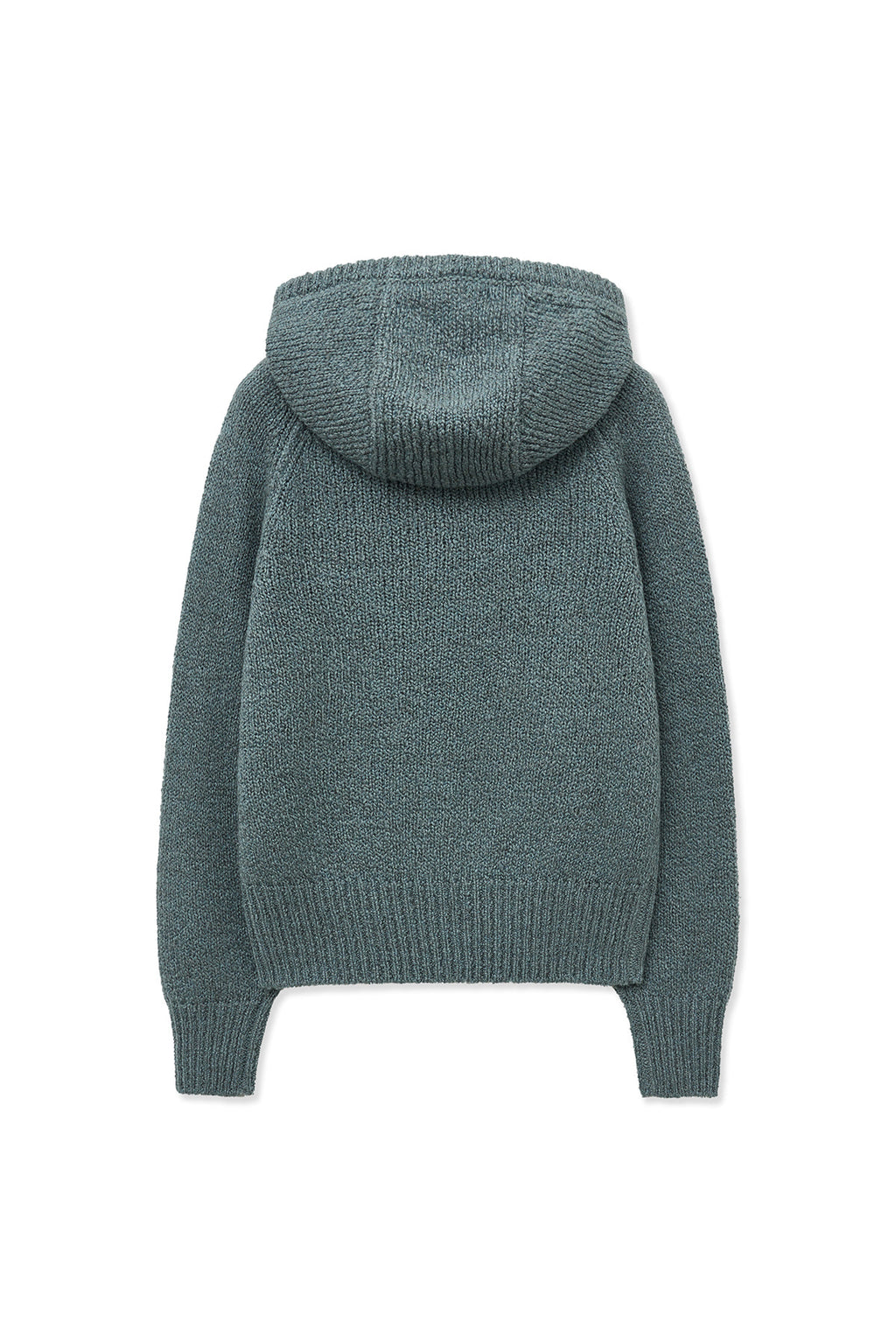 [matinkim] MUFFLER POINT HOODY PULLOVER IN BLUE