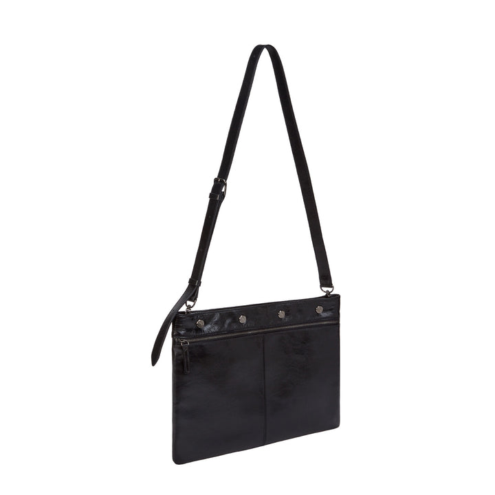 Vunque Perfec Button Up Slim Messenger Black