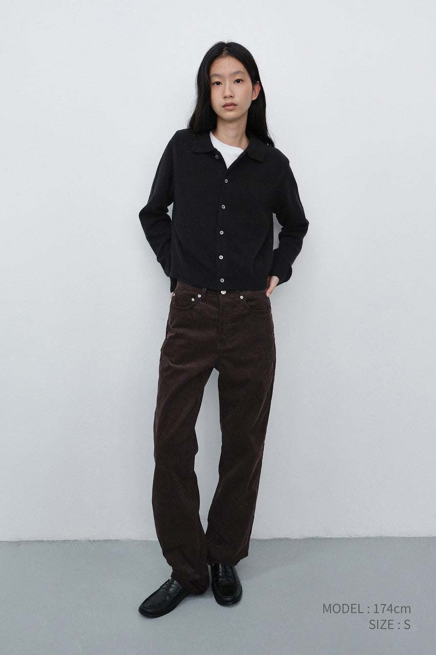 Dunst Essential Straight Corduroy Jeans Deep Brown