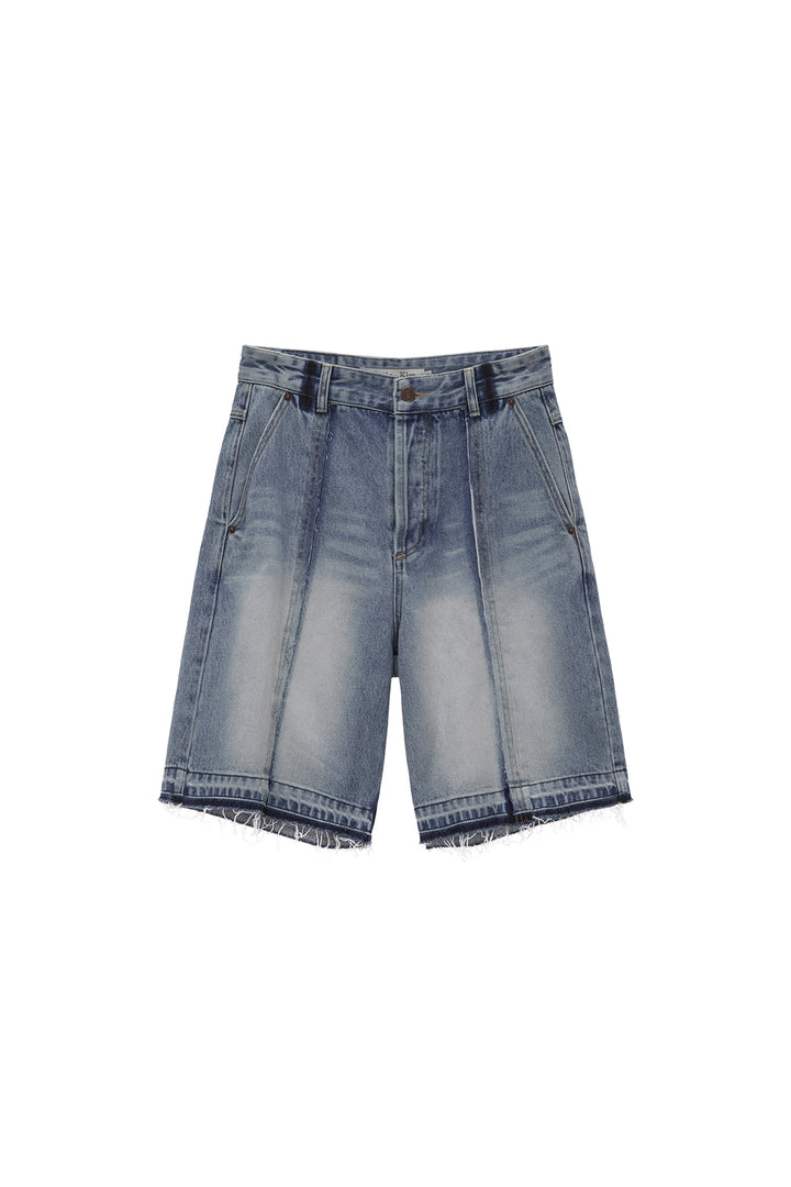 Matinkim Washed Half Denim Pants IN Blue