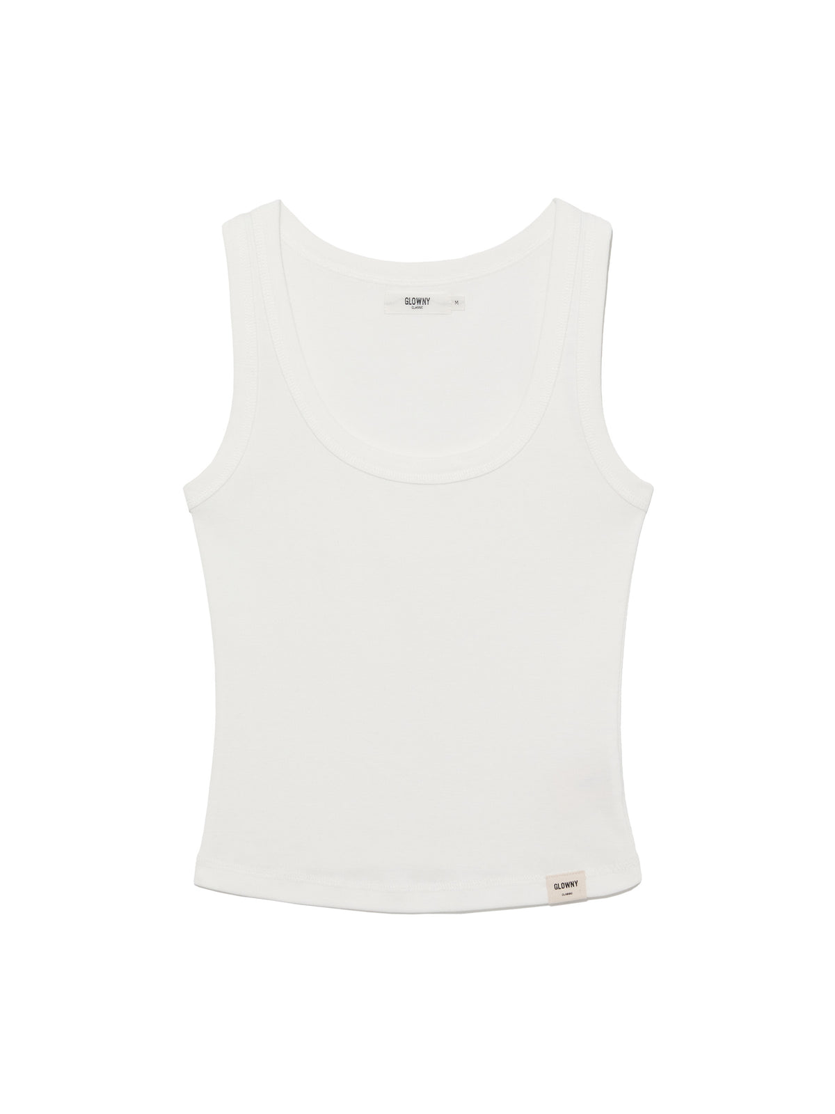 GLOWNY G Classic Scoop Neck Sleeveless (White)
