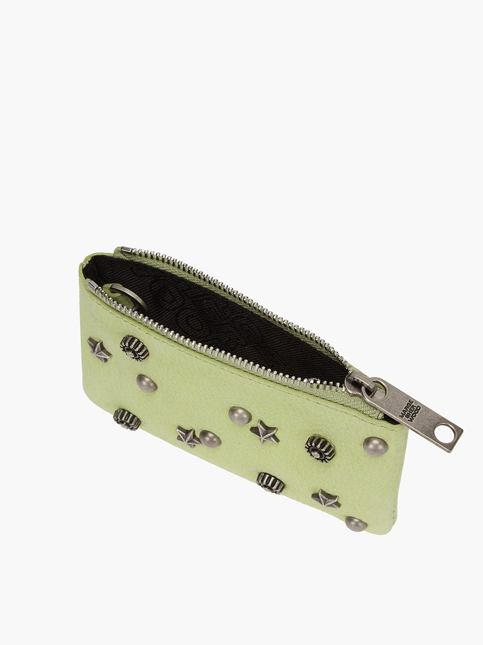 Margesherwood Full Stud Zipper Wallet avocado nubuck