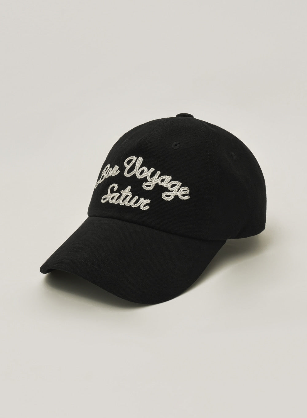 [satur] Bon Voyage 5 Panel Ball Cap - Black