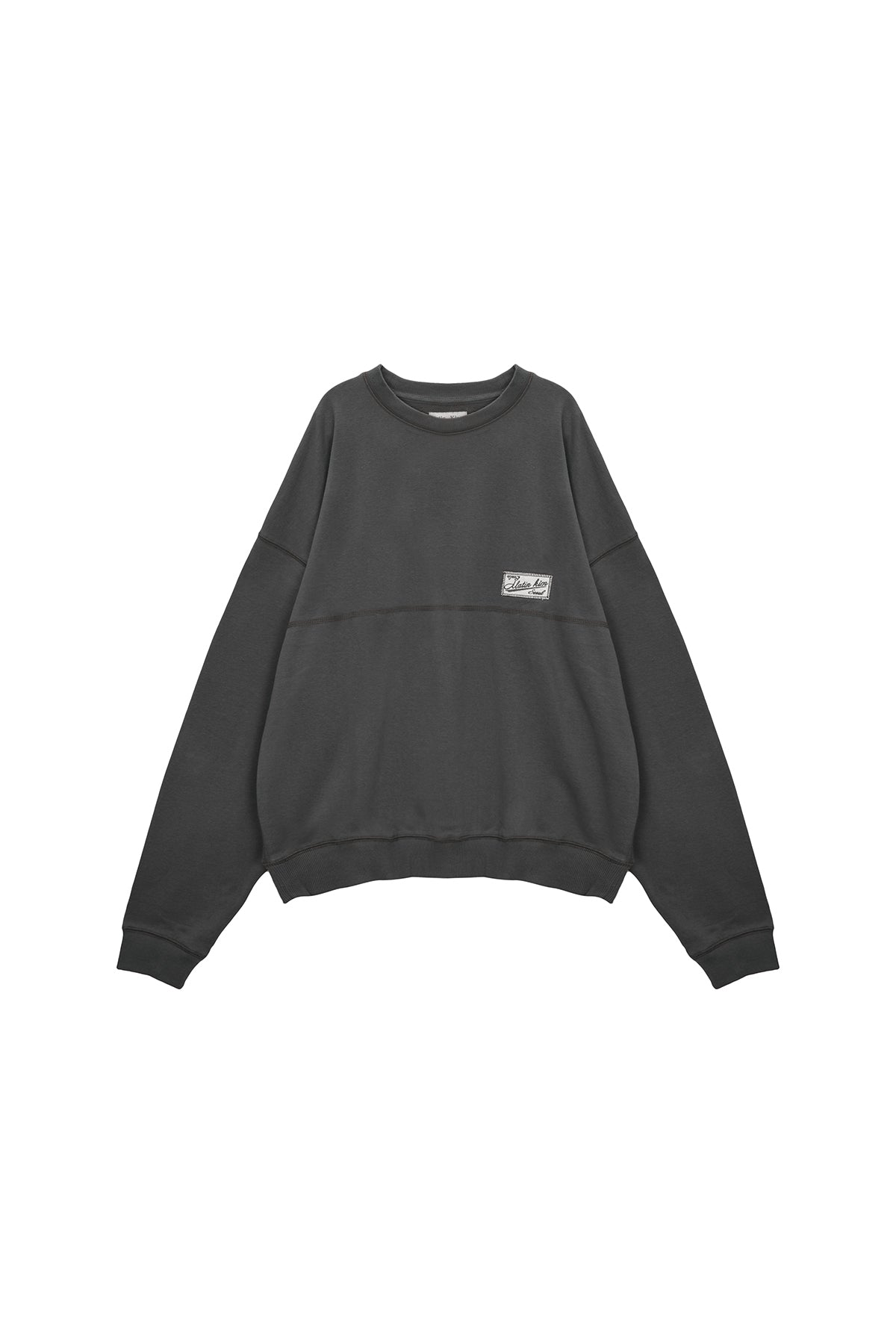 Matinkim Stitch Label Sweatshirt IN Charcoal