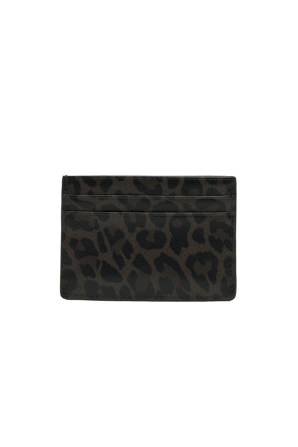 Matinkim Leopard Vintage Card Wallet IN Charcoal