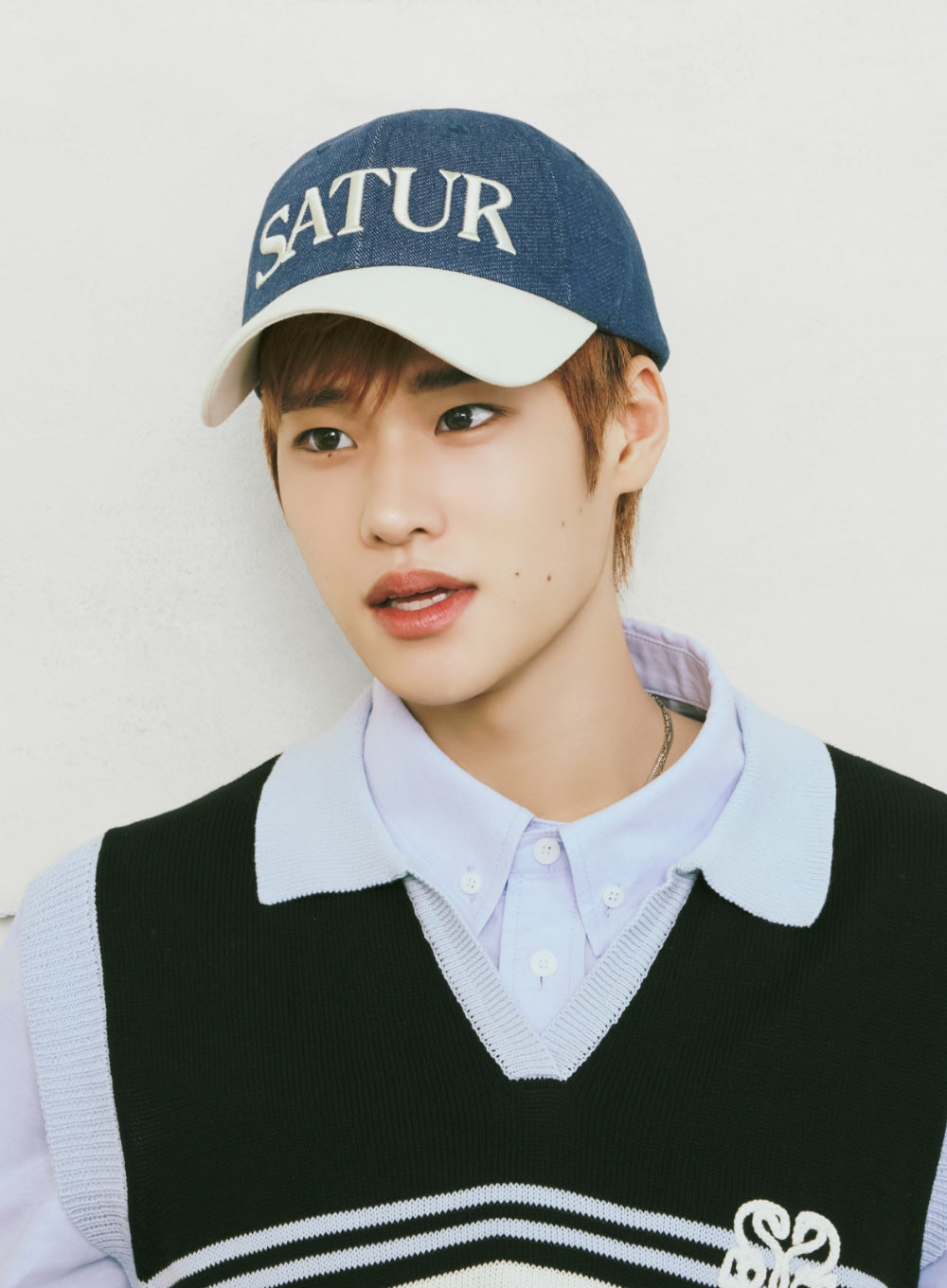 Satur Vintage Casual Volume Embroidery Ball Cap - Blue