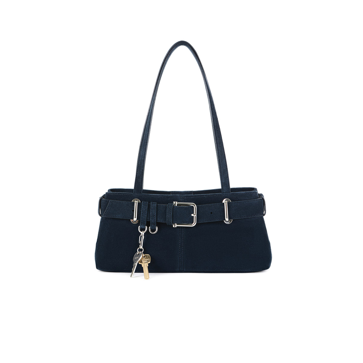 Osoi Shoulder Brocle Mini Suede Navy