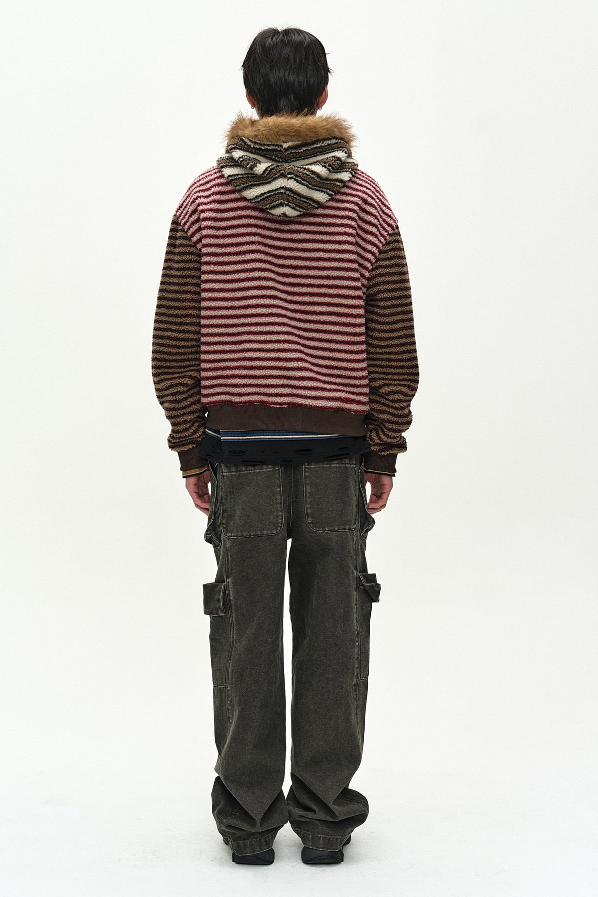Andersson Bell Belt Layered Cargo Wide-Leg Jeans