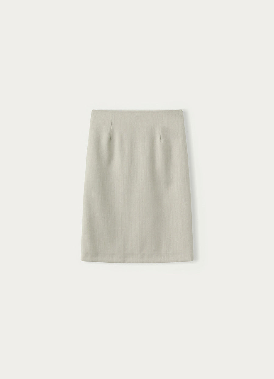 Nothing Written Vinci wool skirt (Mineral beige) (Pre-order, ships from Nov 3)