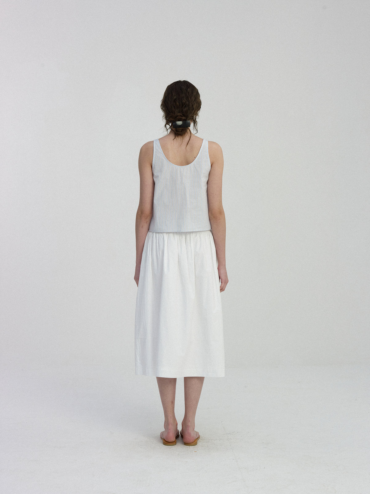 Nothing Written Neus scoop-neck stripe shirt (Stripe)