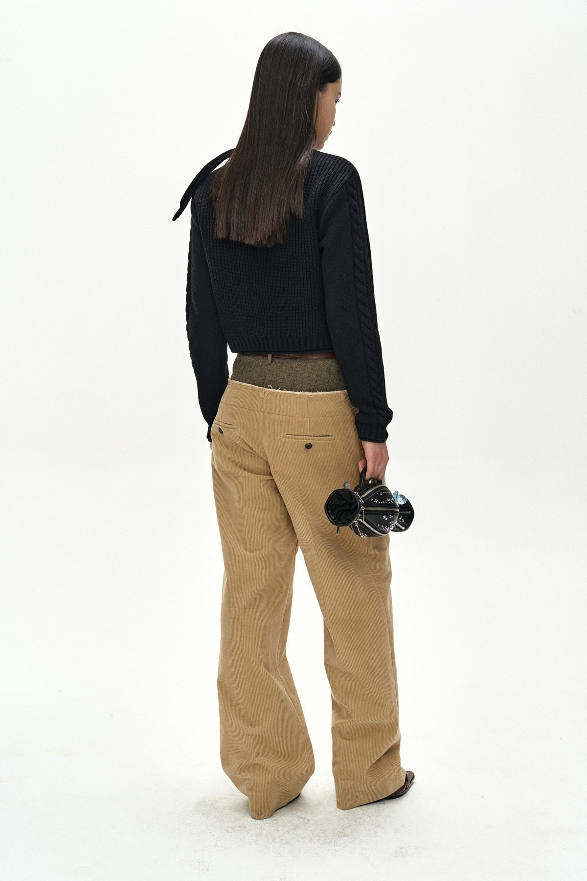 Andersson Bell Herringbone-Waist Corduroy Trousers