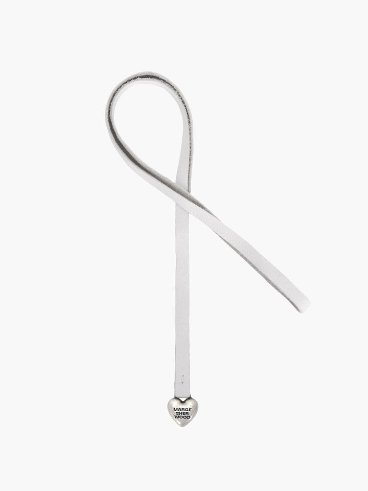 Margesherwood Heart Charm off white cracked