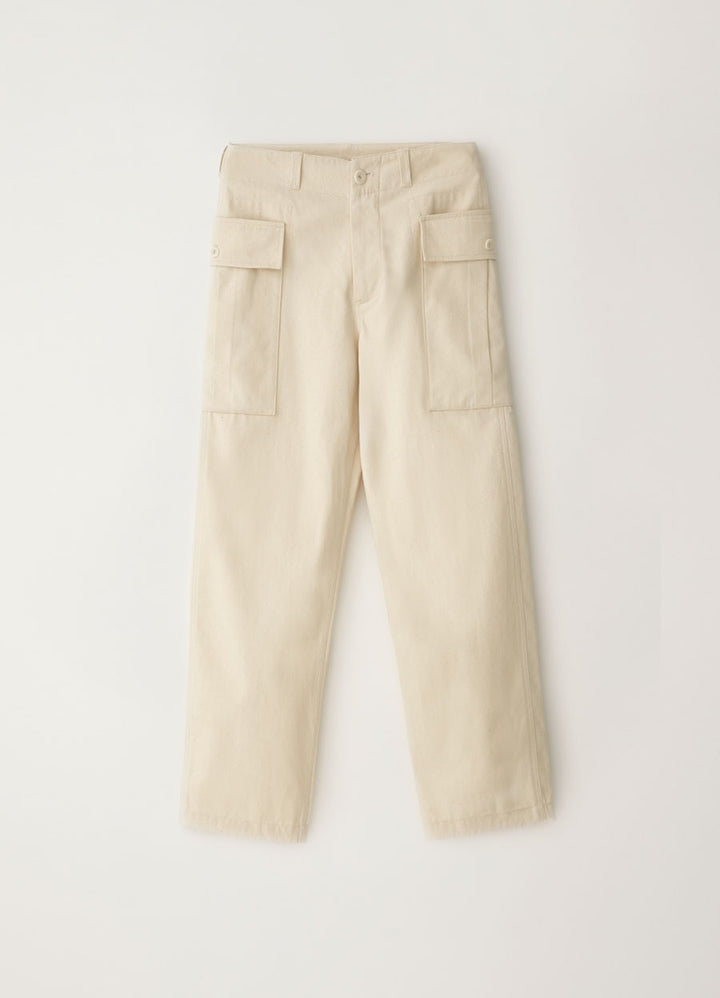 Nothing Written Washed cargo pants (Cream)