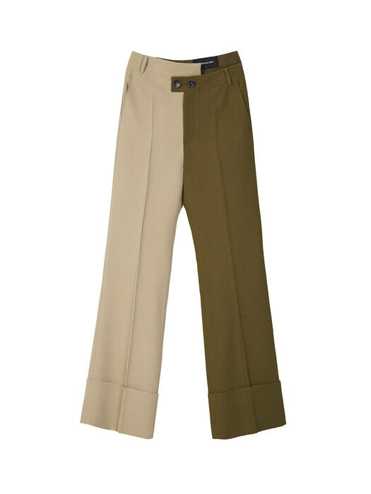 [andersson bell] ANDREEA FIFTY FIFTY TROUSERS apa290w(Khaki)