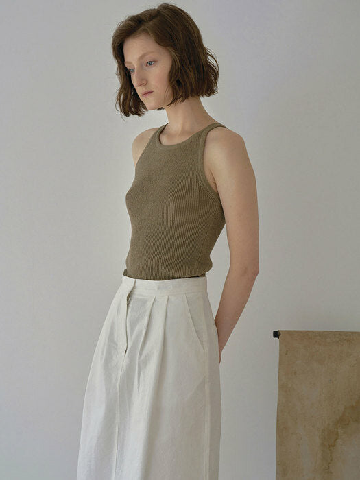 Nothing Written Knit sleeveless (khaki)