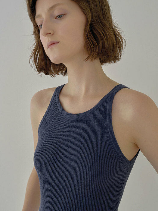 Nothing Written Knit sleeveless (dark blue)
