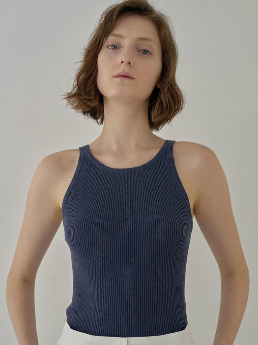 Nothing Written Knit sleeveless (dark blue)