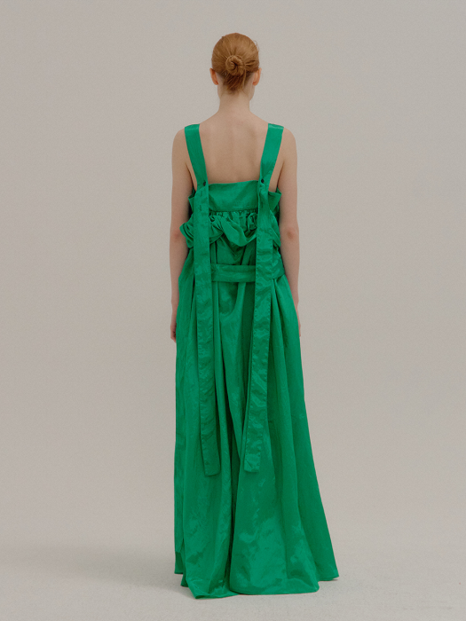 Eenk Personnel Shirred Volume Maxi Dress