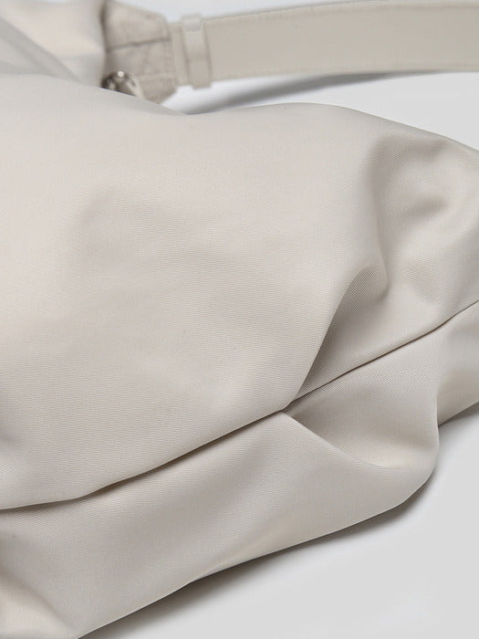 Exclusive HT Nylon Shoulder Bag (Salt)