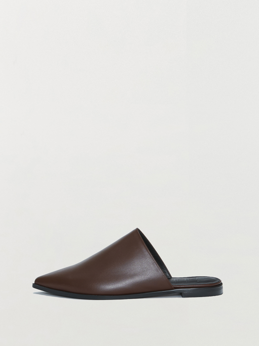 Eenk Quenton Leather Slippers - Brown