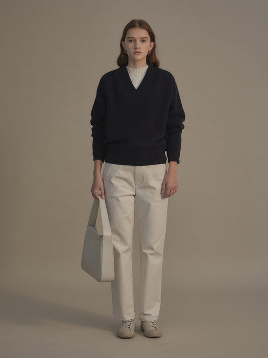 Pound alpaca sweater (French navy)