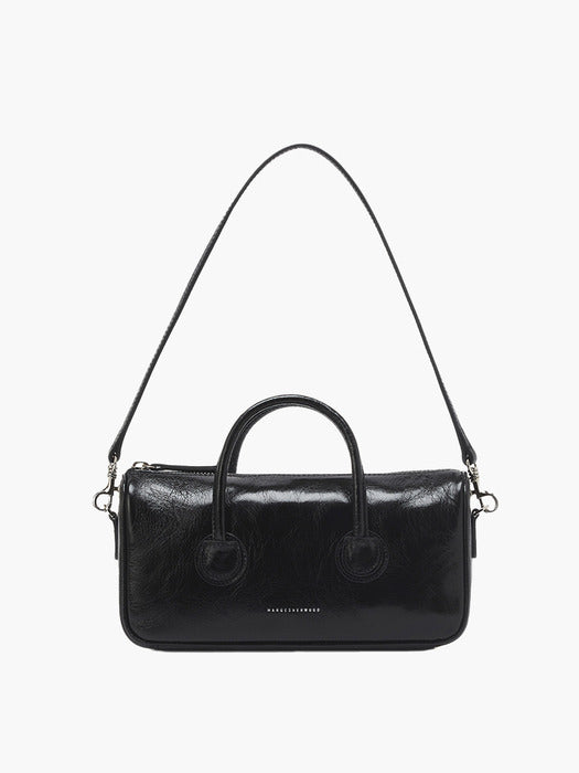 ZIPPER SMALL_black crinkle