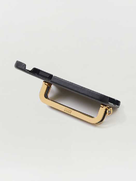 Eenk Iphone 12Mini/12,12Pro/12Pro Max Case Liney with Leather Strap Liney Black