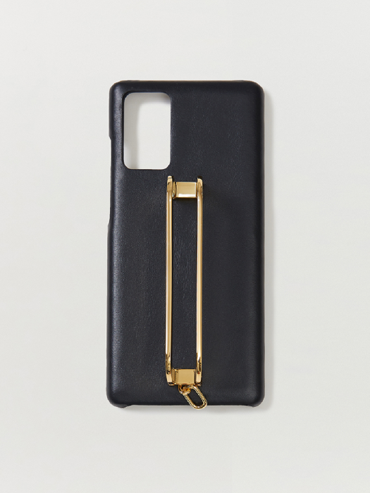 Eenk Galaxy Note 20/Note 20 Ultra Case with Leather Strap Liney Black