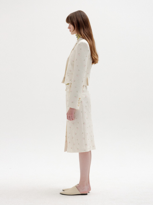 Eenk Savi Single-Breasted Blazer - Ivory