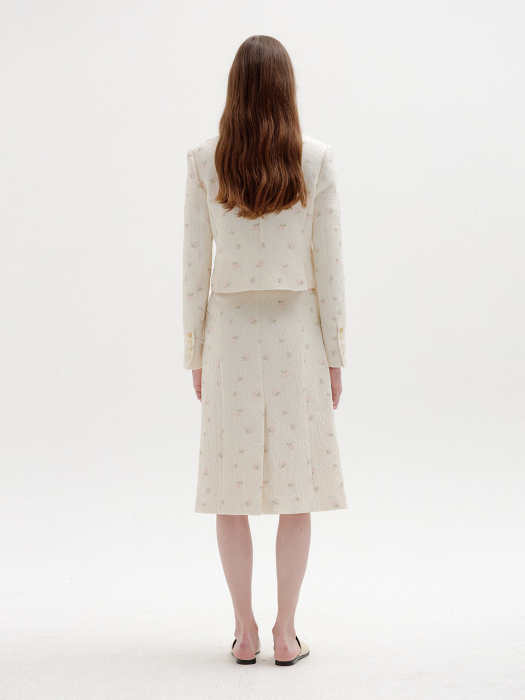 Eenk Savi Single-Breasted Blazer - Ivory