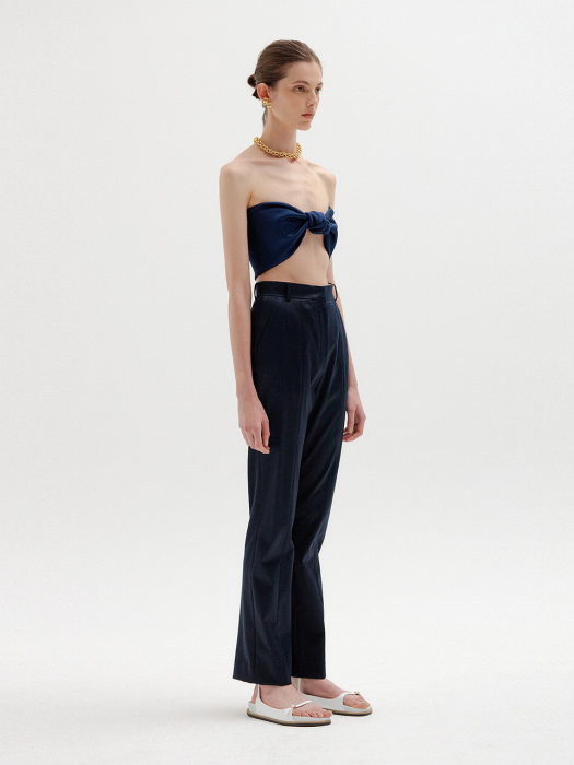 Eenk Sia Knotted Top - Navy