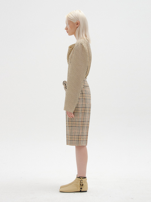 [EENK] Savana Bermuda Shorts - Beige Check