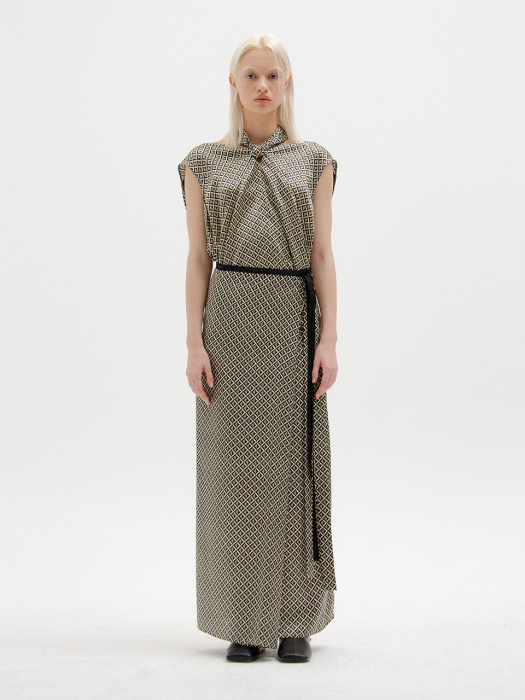 Eenk Sapel Wrap Skirt - Black Multi
