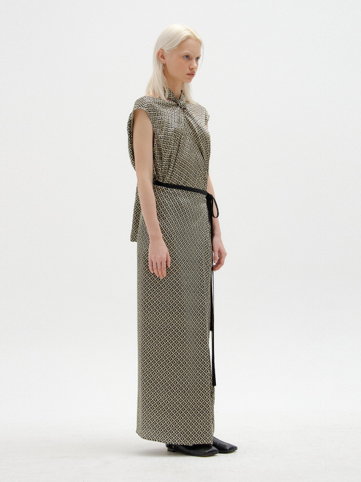Eenk Sapel Wrap Skirt - Black Multi
