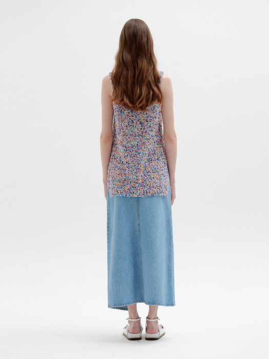 Eenk Sky Sleeveless Knit Top - Purple Multi