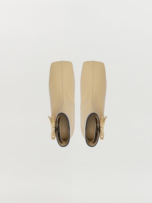 Eenk Sadie Lace-up Ankle Boots - Beige