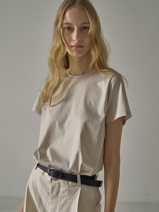 [facade pattern] Slip Knot Cotton T-Shirt (8 colors)