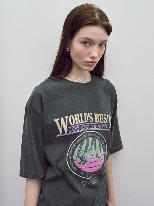 Raive Oversized World Best Print T-shirt