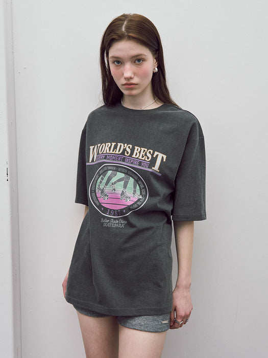Raive Oversized World Best Print T-shirt