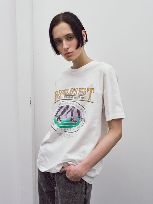 Raive Oversized World Best Print T-shirt