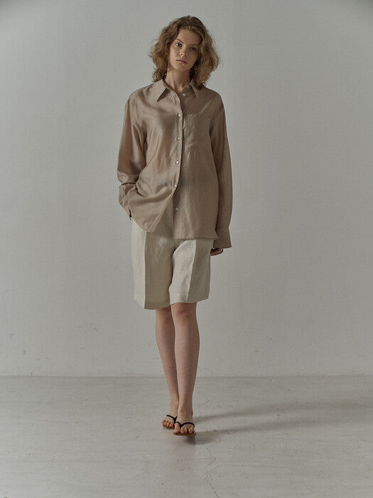Facade Pattern Soft Breeze Shirt beige