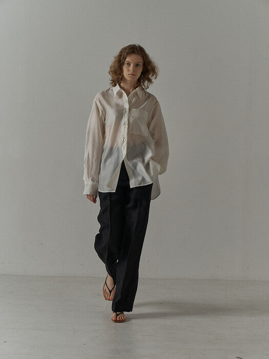 Facade Pattern Soft Breeze Shirt off white