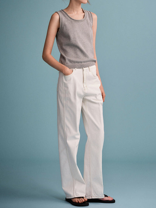 Facade Pattern Classic Denim off white