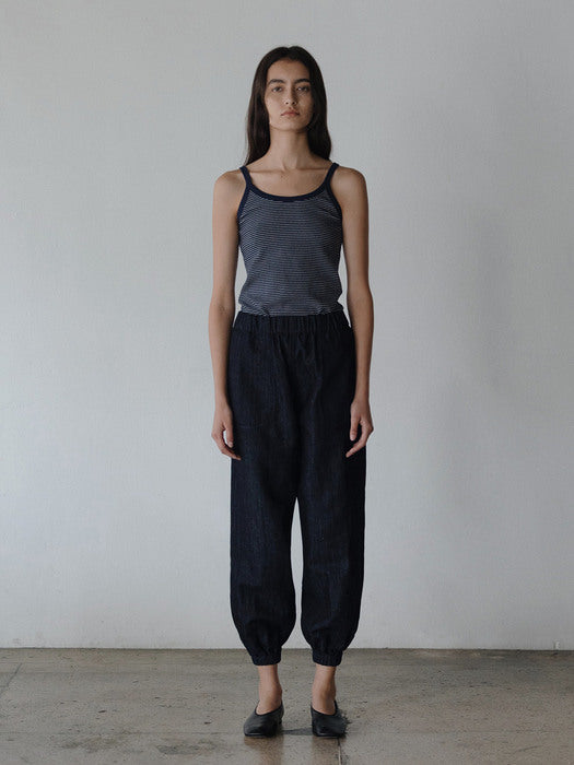 Nothing Written Stripe sleeveless top (Deep navy)