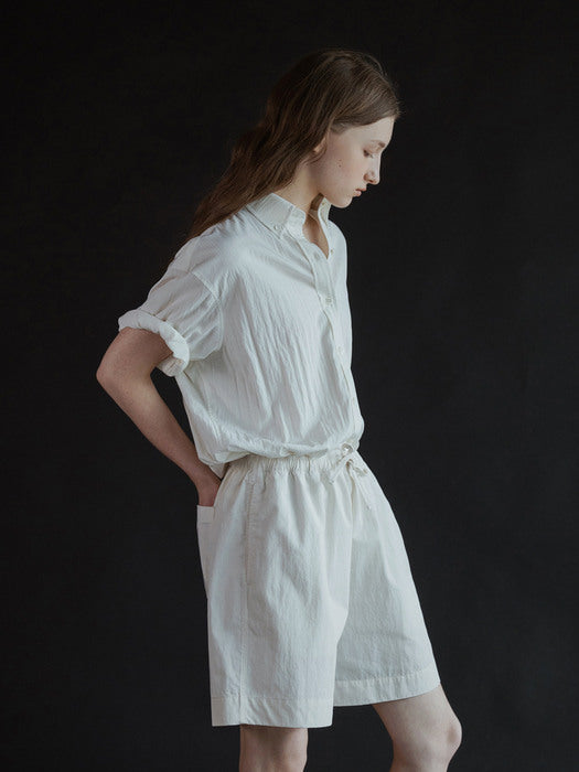 Nothing Written Poco cotton short pants (Ivory)