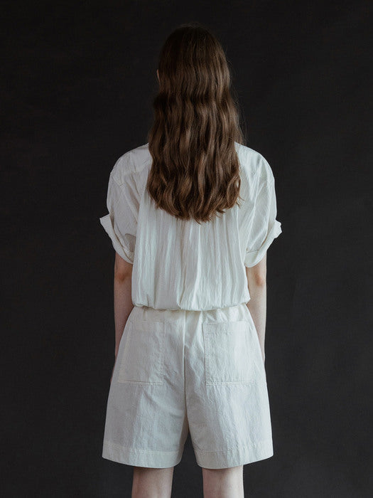 Nothing Written Poco cotton short pants (Ivory)