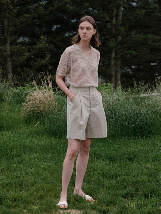 [moia] leaf knit (sand beige)